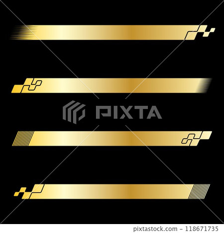 Sport checkered golden gradient 118671735