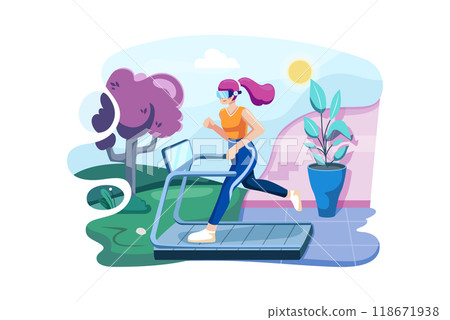 Virtual fitness using VR tech Virtual fitness using VR tech 118671938