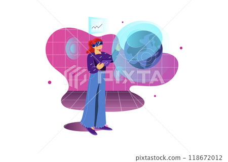 Metaverse technology future concept. VR virtual digital reality cyber metaverse simulation Innovation connection global blockchain experiences network. Metaverse technology future concept. VR virtual digital reality cyber metaverse simulation Innovation connection global blockchain experiences network. 118672012