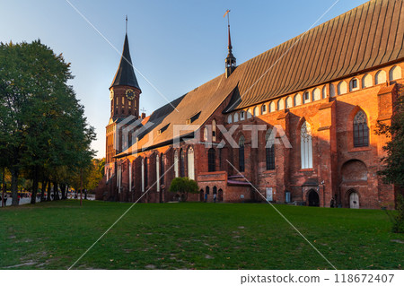 Konigsberg Cathedral on Kanta or Kneiphof Island. Kaliningrad. Russia Konigsberg Cathedral on Kanta or Kneiphof Island. Kaliningrad. Russia 118672407