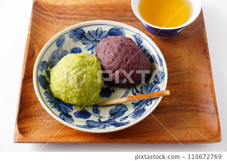 Zunda mochi, Bota mochi Zunda mochi, Bota mochi 118672769