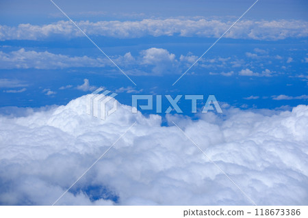 August clouds seen from the plane August clouds seen from the plane 118673386
