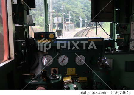 Rear view of the Yamaguchi Line 118673643