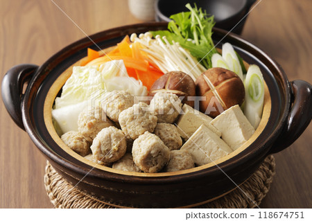 Chicken meatball hotpot Chicken meatball hotpot 118674751