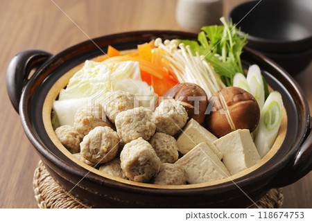 Chicken meatball hotpot Chicken meatball hotpot 118674753