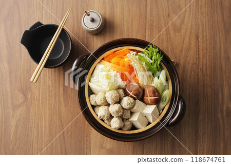Chicken meatball hotpot Chicken meatball hotpot 118674761
