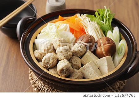 Chicken meatball hotpot Chicken meatball hotpot 118674765