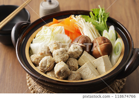Chicken meatball hotpot Chicken meatball hotpot 118674766