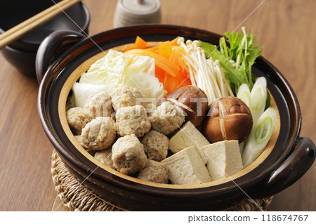 Chicken meatball hotpot Chicken meatball hotpot 118674767