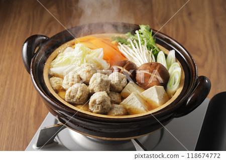 Chicken meatball hotpot Chicken meatball hotpot 118674772