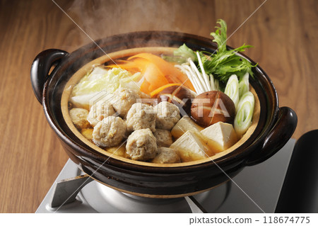 Chicken meatball hotpot Chicken meatball hotpot 118674775