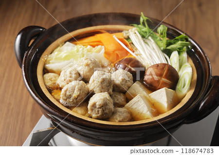 Chicken meatball hotpot Chicken meatball hotpot 118674783