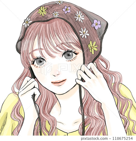 穿著巴布奇捲髮的女人 穿著巴布奇捲髮的女人 118675254