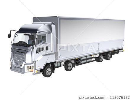 Large truck alone (3DCG image) 118676182
