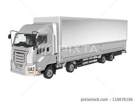 Large truck alone (3DCG image) 118676186