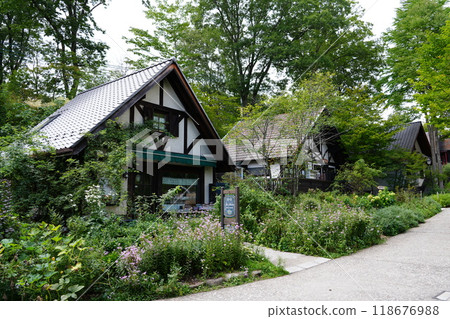 Moegi Village, a multi-purpose tourist area in Kiyosato, Hokuto City, Yamanashi Prefecture 118676988