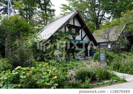 Moegi Village, a multi-purpose tourist area in Kiyosato, Hokuto City, Yamanashi Prefecture 118676989