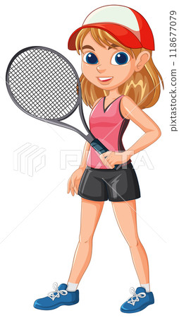 Young Tennis Player Ready to Play Young Tennis Player Ready to Play 118677079
