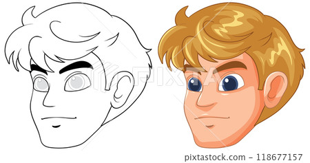 Male Character Vector Illustration 118677157
