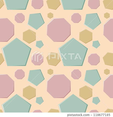 Geometric Shapes Seamless Pattern 118677185