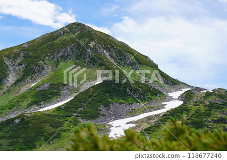 The mountain where snow remains 118677240