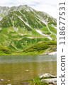 Tateyama mountain range and pond 118677531