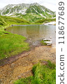 Tateyama mountain range and pond 118677689