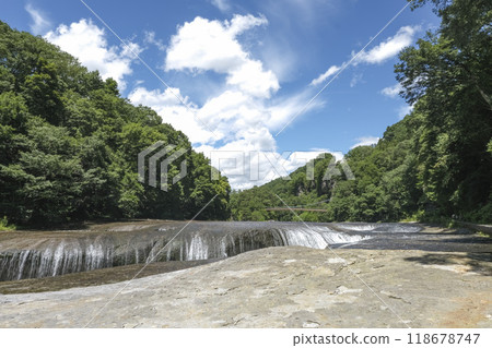 Blowing waterfall with alias of Oriental Niagara 118678747