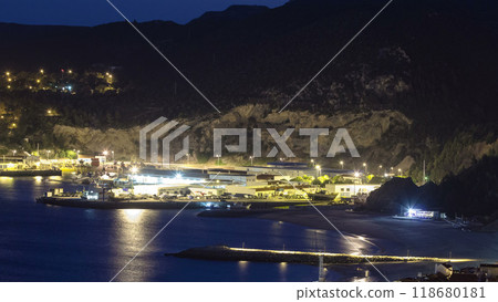 Night in Sesimbra, Portugal timelapse 118680181