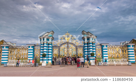 The Golden Gate timelapse hyperlapse. Pushkin Tsarskoye Selo 118680450