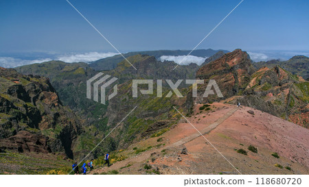 View over the clouds from slopes of Pico do Arieiro, Madeira timelapse View over the clouds from slopes of Pico do Arieiro, Madeira timelapse 118680720