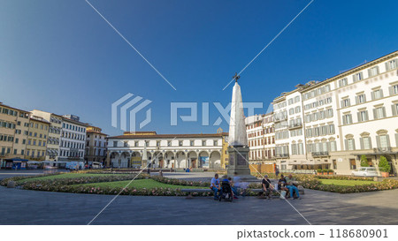 Public Square of Santa Maria Novella timelapse hyperlapse - one of the more important public squares in Florence. Public Square of Santa Maria Novella timelapse hyperlapse - one of the more important public squares in Florence. 118680901