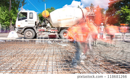Road construction site with tram tracks repair and maintenance timelapse hyperlapse. Road construction site with tram tracks repair and maintenance timelapse hyperlapse. 118681266