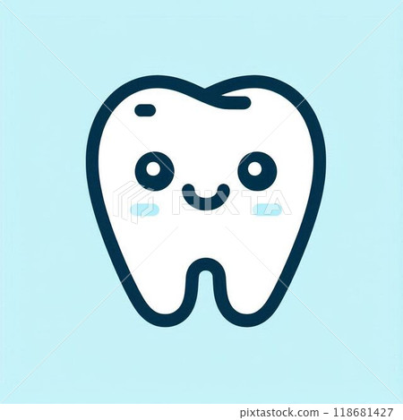 Clean tooth illustration 118681427