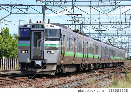 [JR Hokkaido] 733 series 3000 series limited express "Airport" (Chitose Line: Shiroishi to Naebo) 118681568
