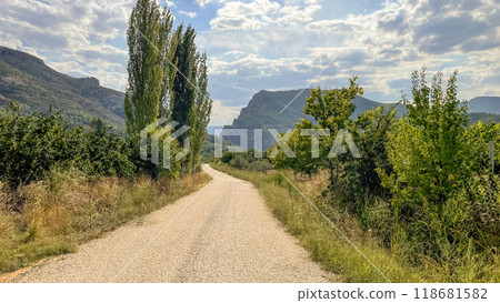 Harmankoy's Green Paradise.Located in Bilecik province of Turkey, Harmankoy is a natural wonder hidden in the Harmankaya Canyon. This photo reveals the village's lush green nature . Harmankoy's Green Paradise.Located in Bilecik province of Turkey, Harmankoy is a natural wonder hidden in the Harmankaya Canyon. This photo reveals the village's lush green nature . 118681582