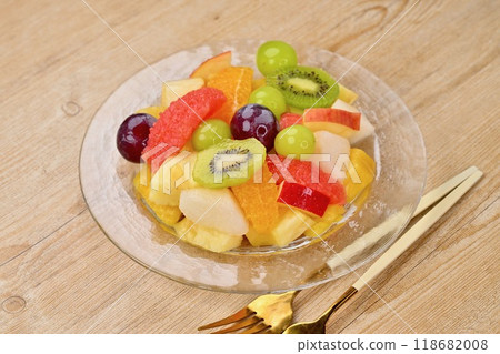 Fruit salad, fruit platter, fruits, sweets. Fruit salad, fruit platter, fruits, sweets. 118682008