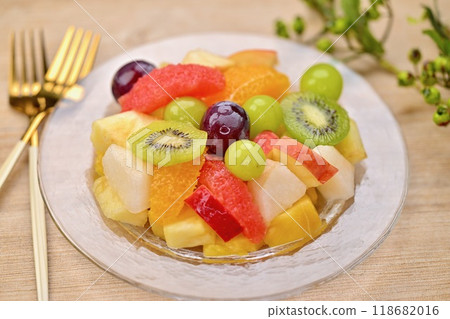 水果沙拉、水果拼盤、水果、糖果。 水果沙拉、水果拼盤、水果、糖果。 118682016