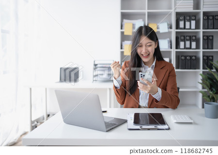 woman happiness plans for financial success by integrating budget and marketing strategies to optimize overall finance management woman happiness plans for financial success by integrating budget and marketing strategies to optimize overall finance management 118682745