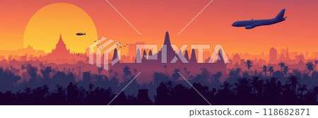 background.suitable for making postcard 118682871