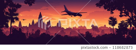background.suitable for making postcard 118682873
