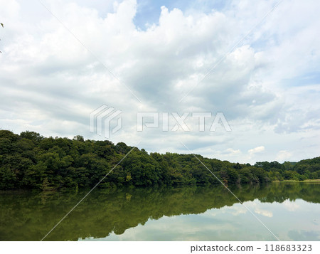 Sky on water surface 118683323