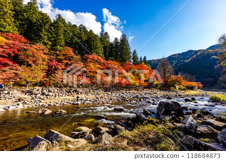 Aichi Prefecture Korankei Gorge Autumn Leaves Aichi Prefecture Korankei Gorge Autumn Leaves 118684873