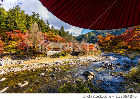 愛知縣Korankei峽谷紅葉 118684876