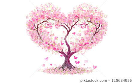 心形花，生成AI AI影像 118684936