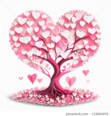 心形花，生成AI AI影像 118684976