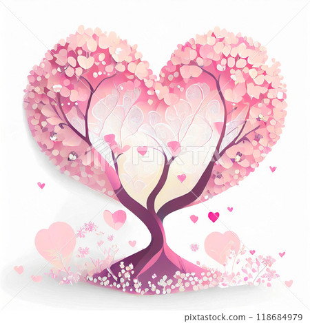 心形花，生成AI AI影像 118684979