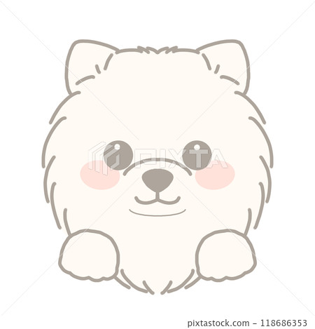 Pomeranian的例證 118686353