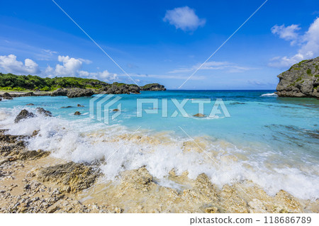 Okinawa coast sky 118686789