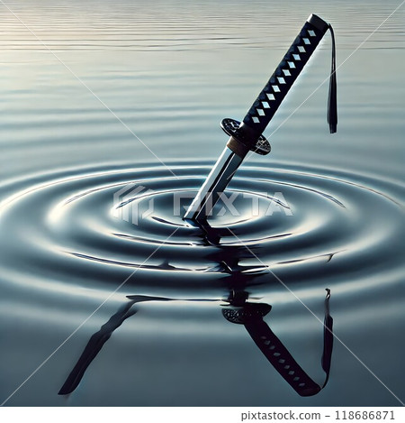 Katana Reflected in Water 118686871